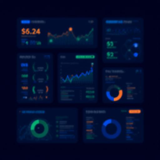 Analytics dashboard visual revealing key performance indicators